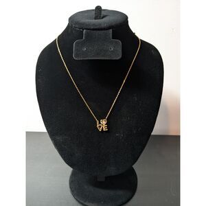 Bella Luce White Diamond Simulant Eterno Yellow Love Necklace 16"